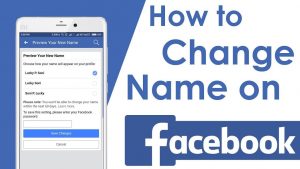 How to change name on Facebook