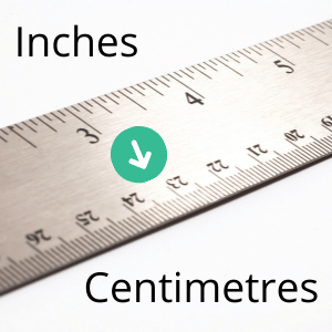 25 inches to cm